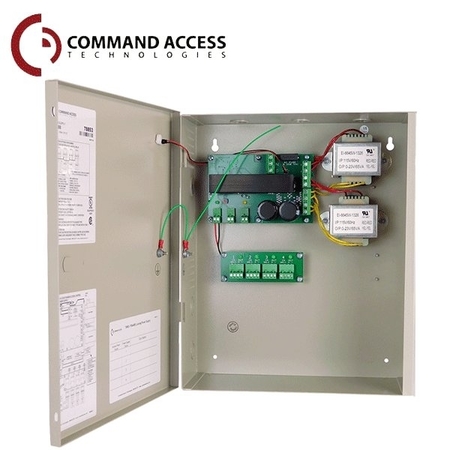 COMMAND ACCESS 4A, 24V regulated PS w/boost circuitry is capable of powering up to (4) electric latch pullback devi CAT-PS440B